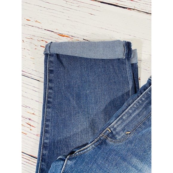 Levis Jeans Womans Sz 33 Tag Classic Tapered Blue Pants 38 X 26 Actual Mom Comfy - Picture 6 of 13